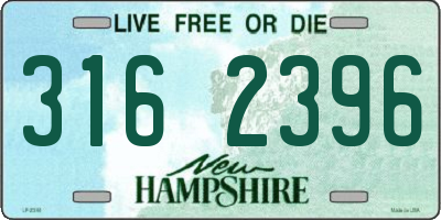 NH license plate 3162396