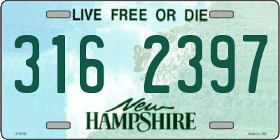 NH license plate 3162397