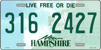 NH license plate 3162427