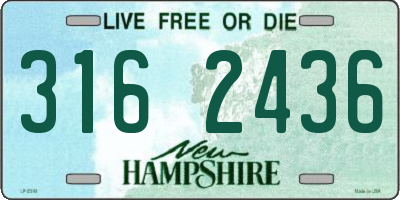 NH license plate 3162436