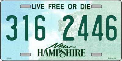 NH license plate 3162446