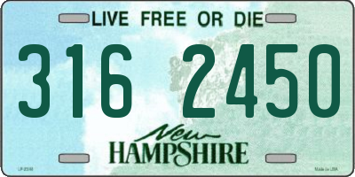 NH license plate 3162450