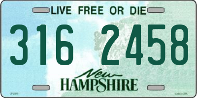 NH license plate 3162458