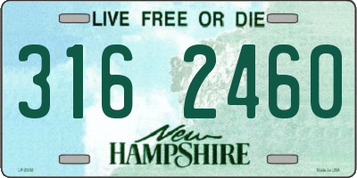 NH license plate 3162460