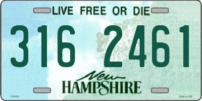 NH license plate 3162461