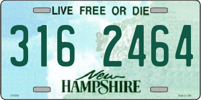 NH license plate 3162464