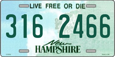 NH license plate 3162466