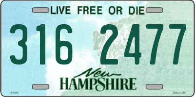 NH license plate 3162477