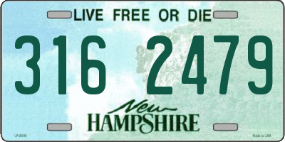 NH license plate 3162479
