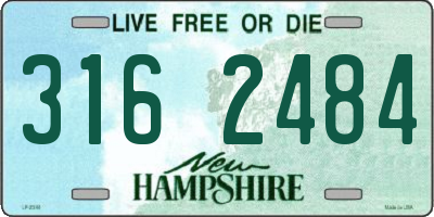 NH license plate 3162484