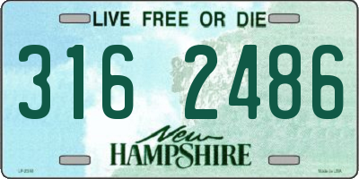 NH license plate 3162486