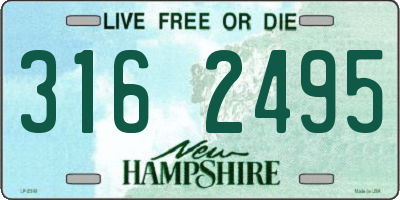 NH license plate 3162495