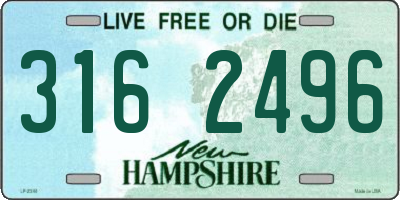 NH license plate 3162496