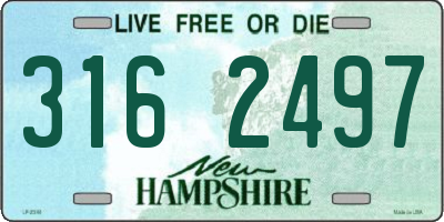 NH license plate 3162497