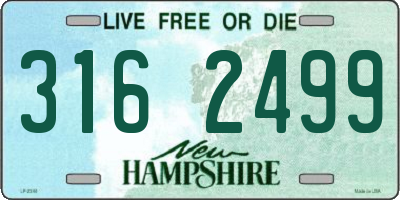 NH license plate 3162499