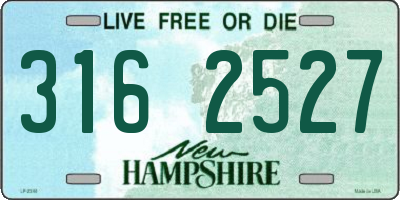 NH license plate 3162527