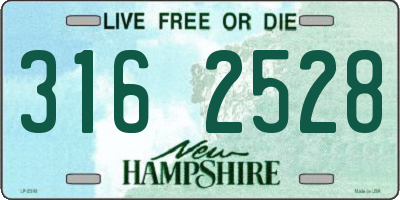 NH license plate 3162528