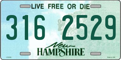 NH license plate 3162529
