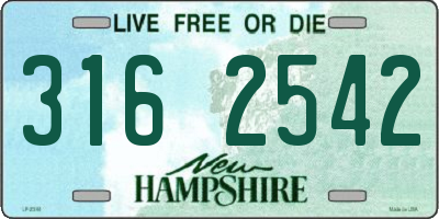 NH license plate 3162542