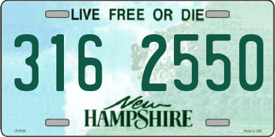NH license plate 3162550
