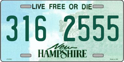NH license plate 3162555