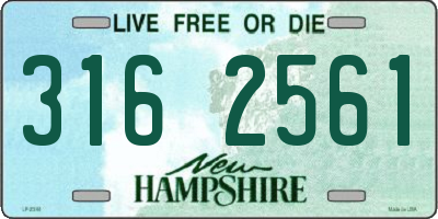 NH license plate 3162561