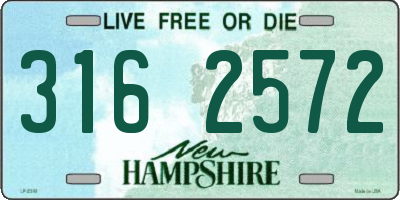 NH license plate 3162572