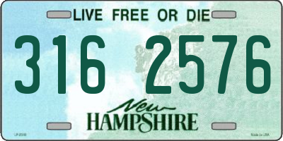 NH license plate 3162576