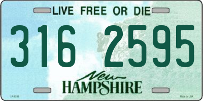NH license plate 3162595
