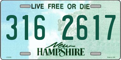 NH license plate 3162617