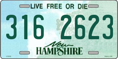 NH license plate 3162623