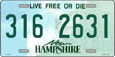 NH license plate 3162631