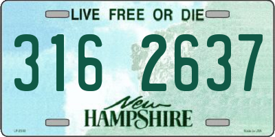 NH license plate 3162637