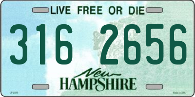NH license plate 3162656