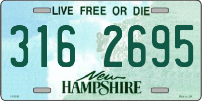 NH license plate 3162695