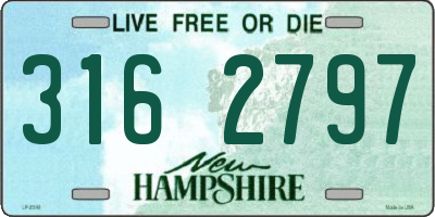 NH license plate 3162797