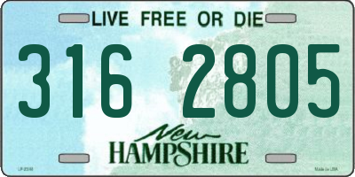 NH license plate 3162805