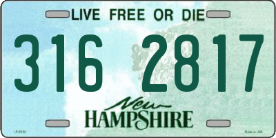 NH license plate 3162817