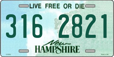 NH license plate 3162821