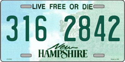NH license plate 3162842