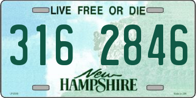 NH license plate 3162846