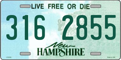 NH license plate 3162855