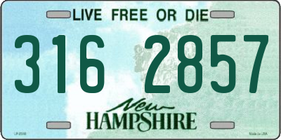 NH license plate 3162857
