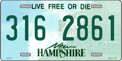 NH license plate 3162861