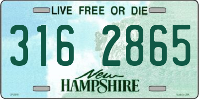 NH license plate 3162865