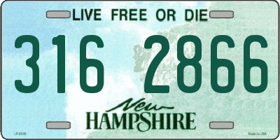 NH license plate 3162866