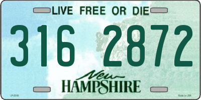 NH license plate 3162872