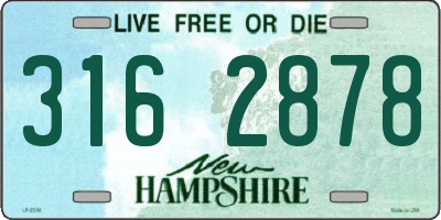 NH license plate 3162878