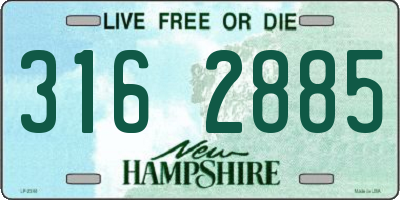 NH license plate 3162885