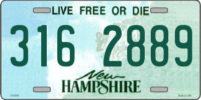 NH license plate 3162889